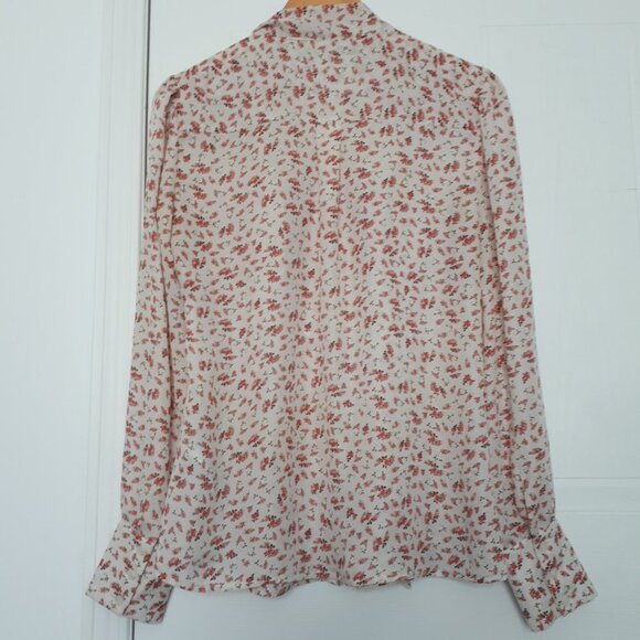 Guess tie-neck rosebud-print blouse - Picture 7 of 10